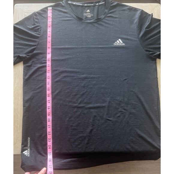 Adidas Terrex Shirt Men Double Extra Large Black Outdoor Aeroready Trail Running - Picture 10 of 10